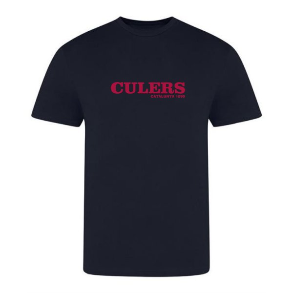 Culers '89 T-shirt - Oxford Navy in action.