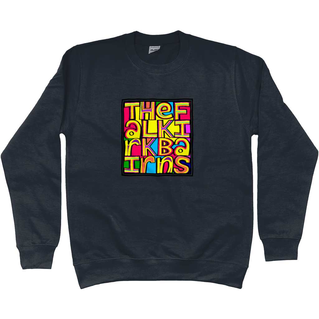 The Falkirk Bairns Sweatshirt - New French Navy in action.