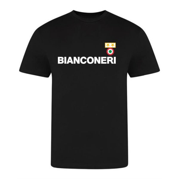 Bianconeri '83 T-shirt - Black in action.