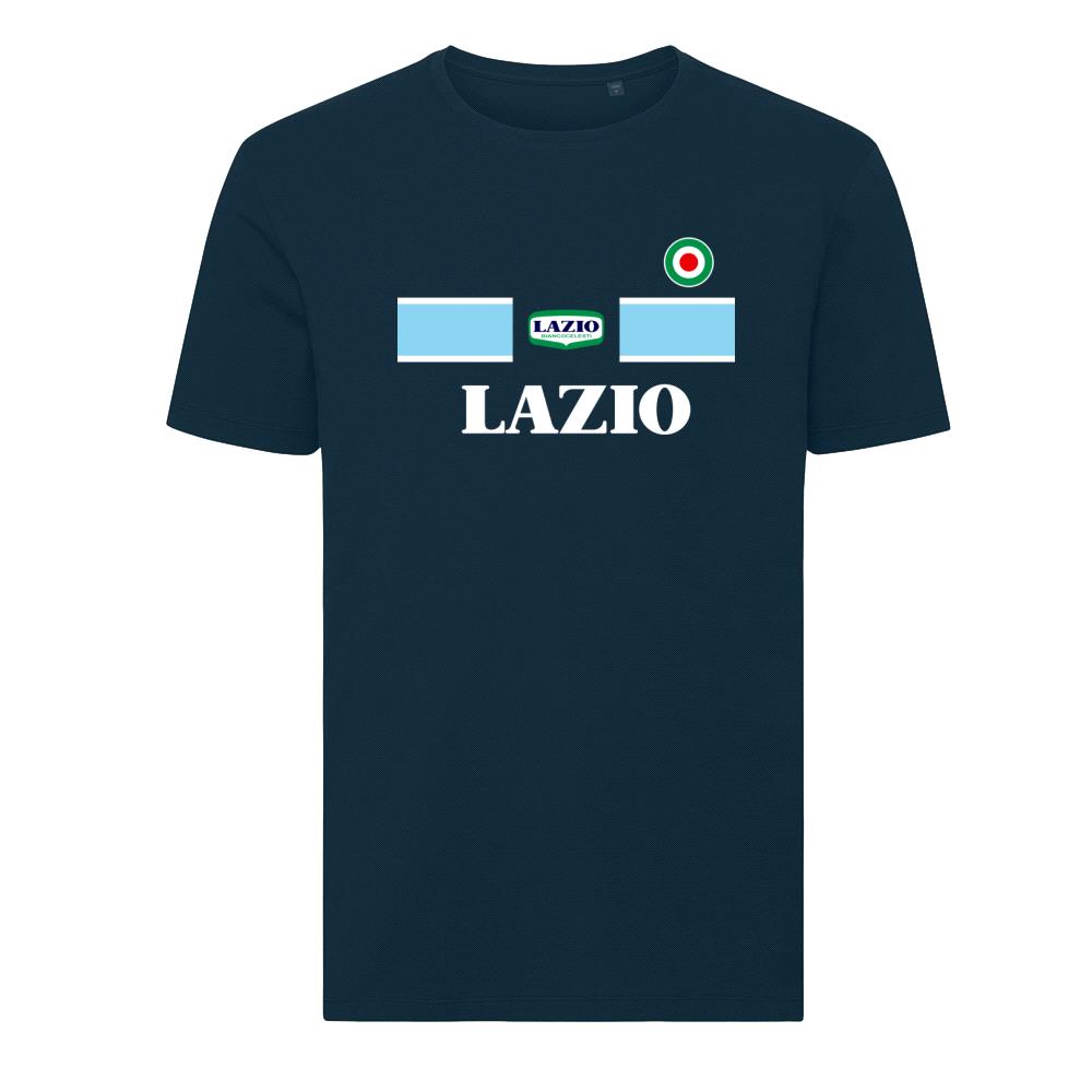 Lazio '99 Away T-shirt in action.