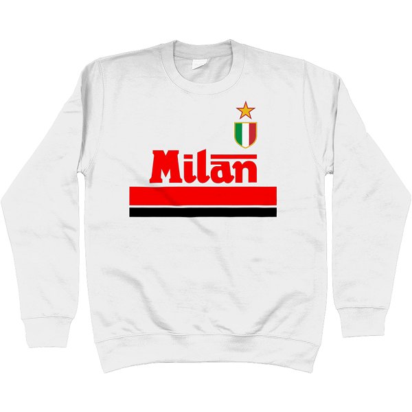 Milan '92 Away Scudetto Sweatshirt in action.