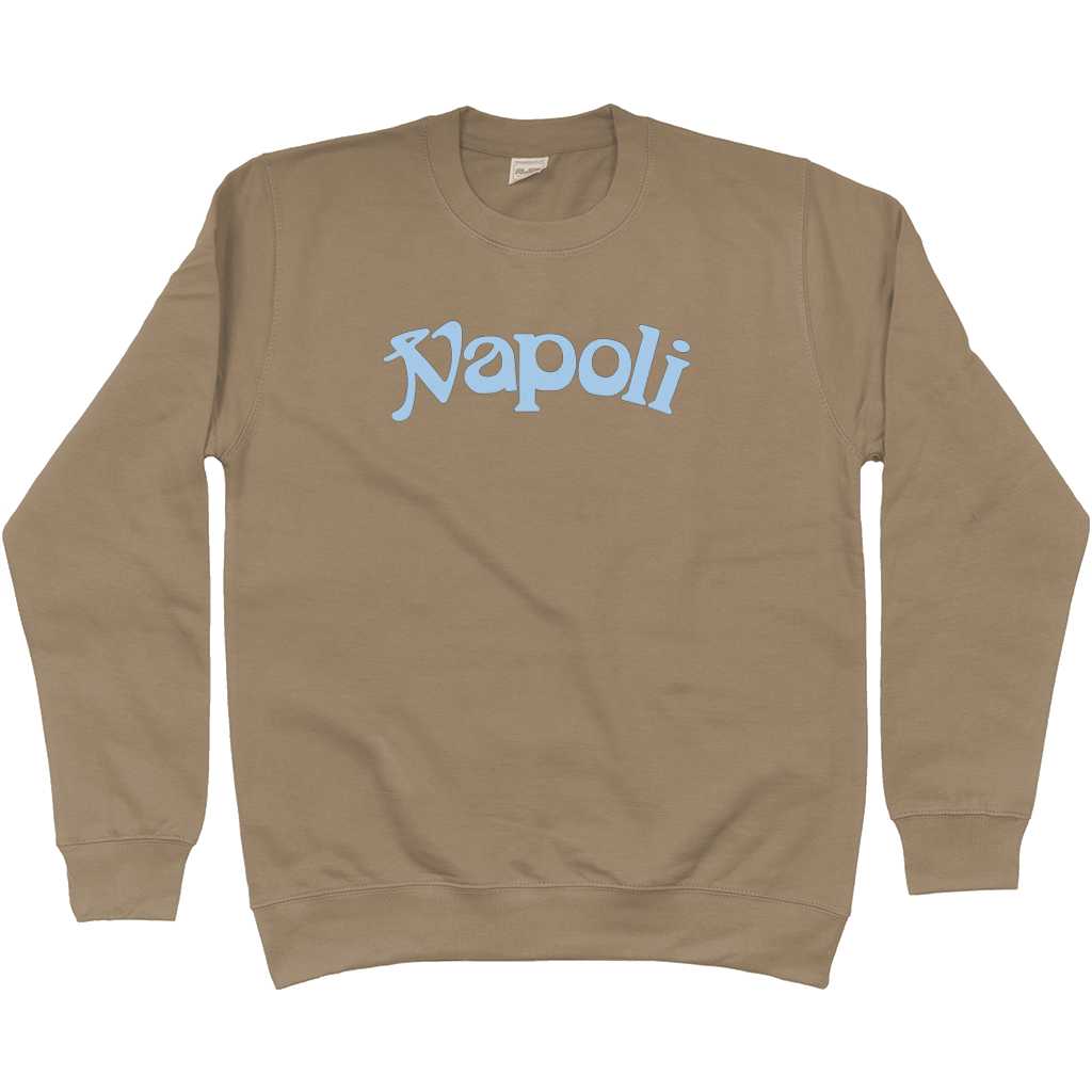 Napoli '92 Sweatshirt - Mocca in action.