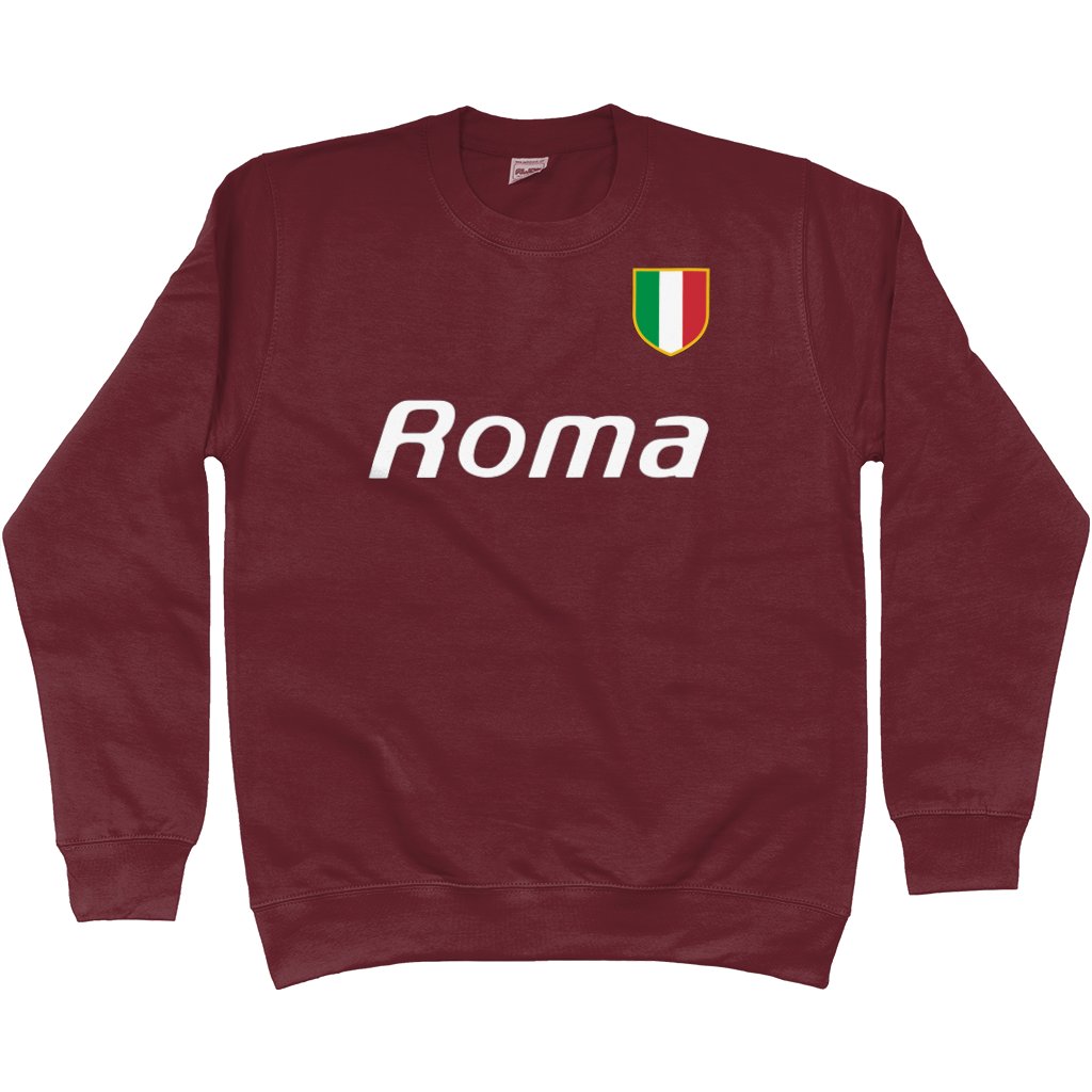 Roma '80s Scudetto Sweatshirt in action.