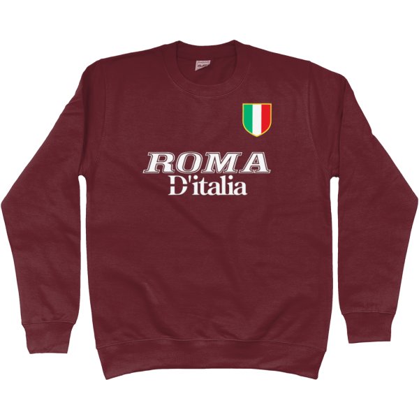 Roma '01 Scudetto Sweatshirt in action.