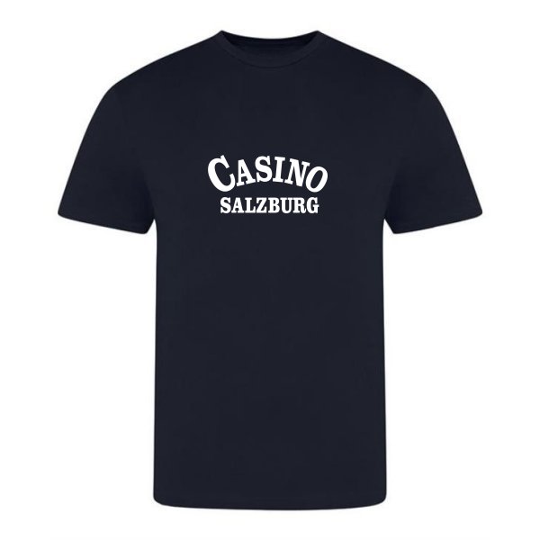 Casino Salzburg ‘90 T-shirt - Deep Navy in action.