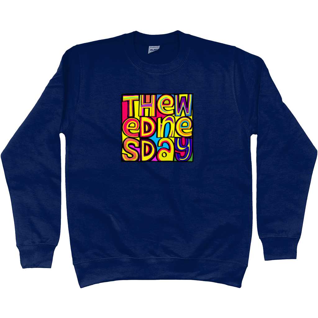 The Happy Wednesday '88 Sweatshirt - Oxford Navy in action.
