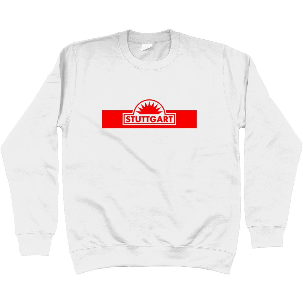 Stuttgart '96 Sweatshirt - White in action.