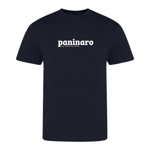 Paninaro T-shirt - Oxford Navy in action.