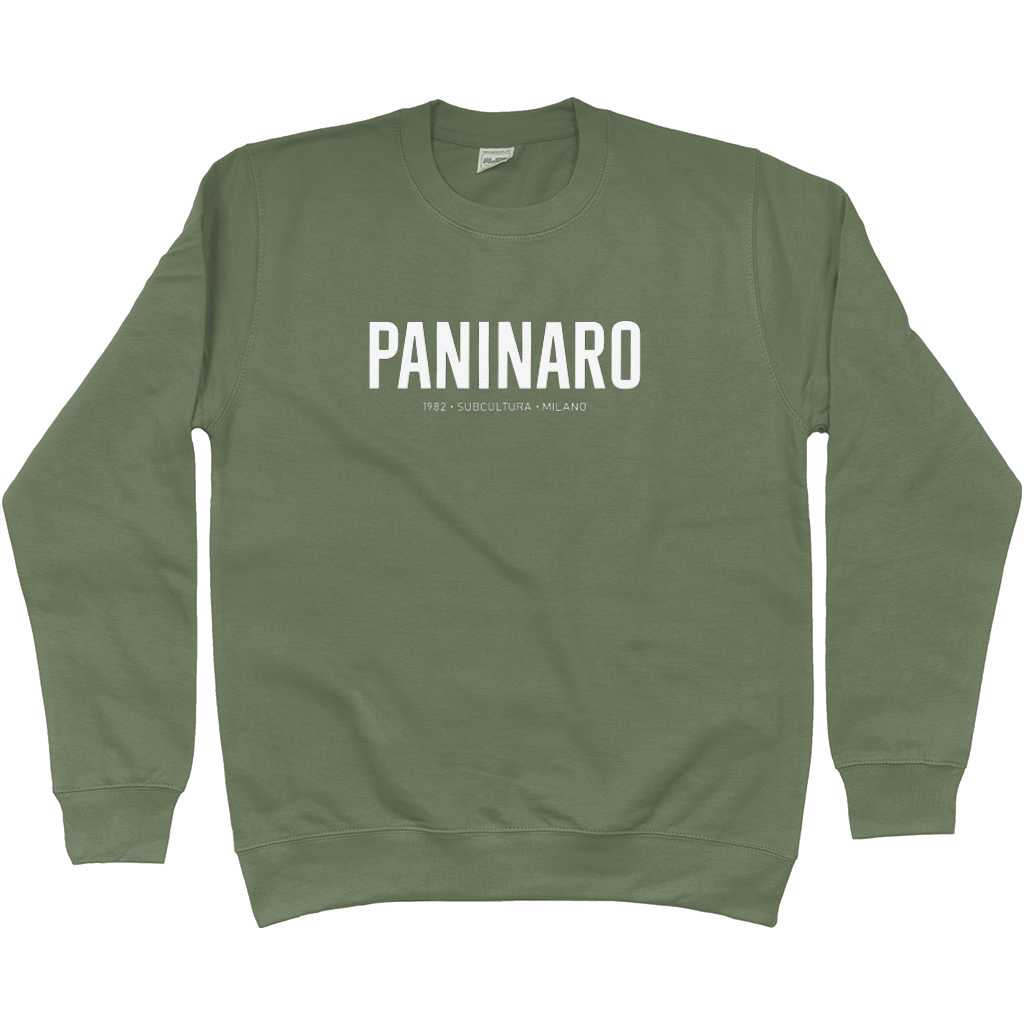 PANINARO '82 Sweatshirt - Earthy Green in action.