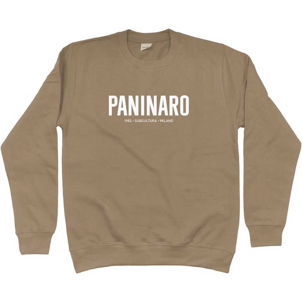 PANINARO '82 Sweatshirt - Mocca in action.